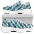 Cute Octopus Pattern Print White Chunky Shoes