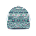 Cute Octopus Pattern Print White Mesh Trucker Hat