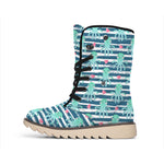 Cute Octopus Pattern Print Winter Boots