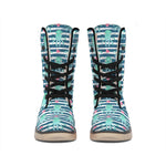 Cute Octopus Pattern Print Winter Boots