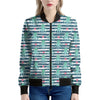 Cute Octopus Pattern Print Women's Bomber Jacket