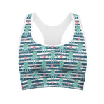 Cute Octopus Pattern Print Women's Sports Bra