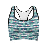 Cute Octopus Pattern Print Women's Sports Bra