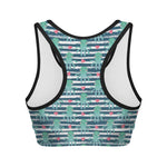 Cute Octopus Pattern Print Women's Sports Bra