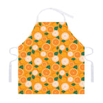 Cute Orange Fruit Pattern Print Adjustable Apron