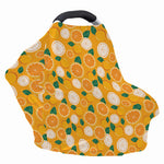 Cute Orange Fruit Pattern Print Baby Seat Cover