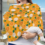 Cute Orange Fruit Pattern Print Baby Seat Cover