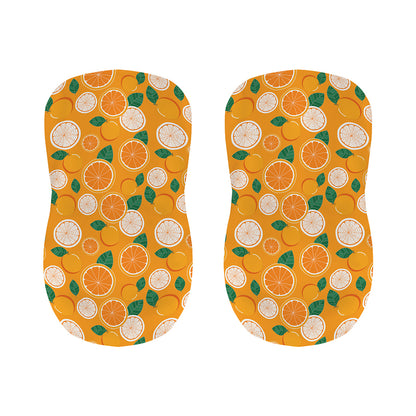 Cute Orange Fruit Pattern Print Bar Stool Covers