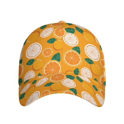 Cute Orange Fruit Pattern Print Baseball Cap