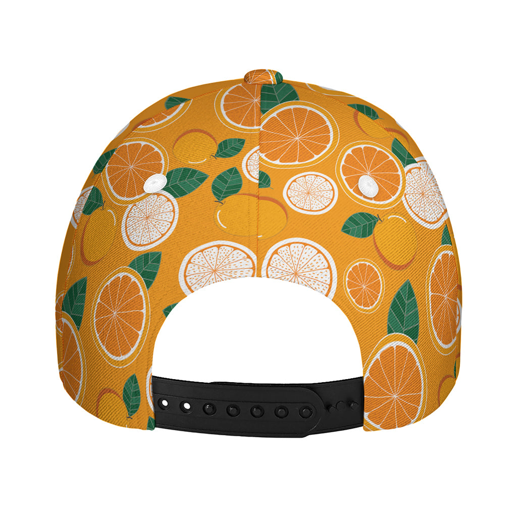 Cute Orange Fruit Pattern Print Baseball Cap