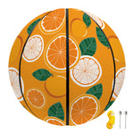 Cute Orange Fruit Pattern Print Basketball