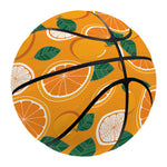 Cute Orange Fruit Pattern Print Basketball