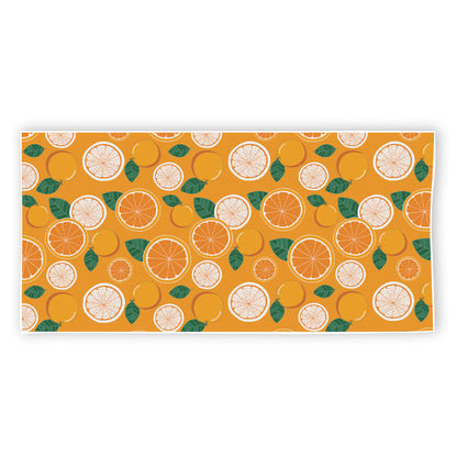 Cute Orange Fruit Pattern Print Beach Towel