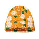 Cute Orange Fruit Pattern Print Beanie