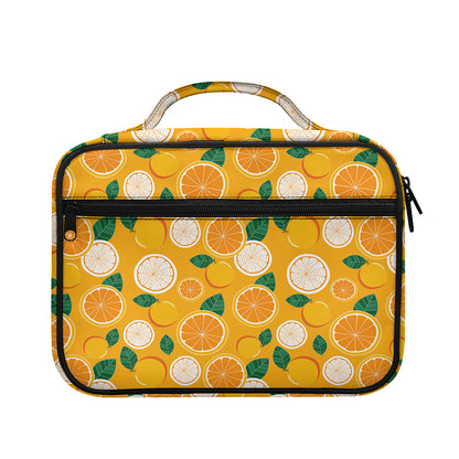Cute Orange Fruit Pattern Print Briefcase Bible Bag