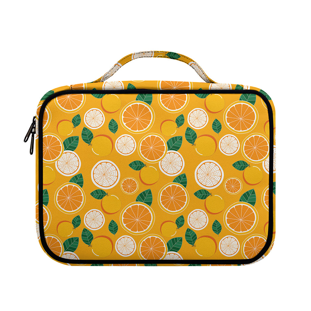 Cute Orange Fruit Pattern Print Briefcase Bible Bag