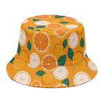 Cute Orange Fruit Pattern Print Bucket Hat