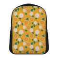 Cute Orange Fruit Pattern Print Casual Backpack