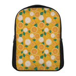 Cute Orange Fruit Pattern Print Casual Backpack