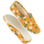 Cute Orange Fruit Pattern Print Casual Shoes
