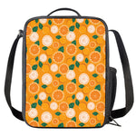Cute Orange Fruit Pattern Print Crossbody Lunch Bag