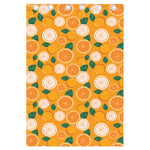 Cute Orange Fruit Pattern Print Curtain