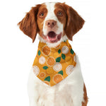 Cute Orange Fruit Pattern Print Dog Bandana
