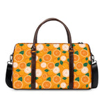 Cute Orange Fruit Pattern Print Duffle Bag