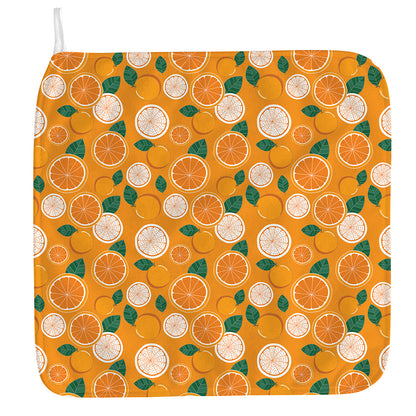 Cute Orange Fruit Pattern Print Hand Towel