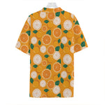 Cute Orange Fruit Pattern Print Hawaiian Shirt