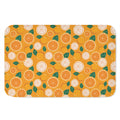 Cute Orange Fruit Pattern Print Indoor Door Mat