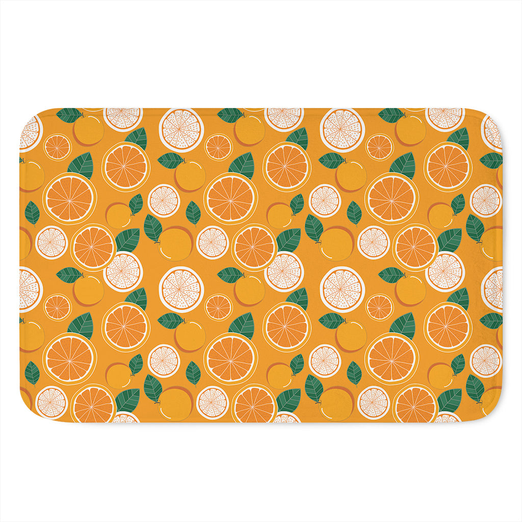Cute Orange Fruit Pattern Print Indoor Door Mat