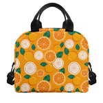 Cute Orange Fruit Pattern Print Insulated Lunch Bag
