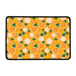 Cute Orange Fruit Pattern Print Kitchen Mat