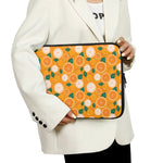Cute Orange Fruit Pattern Print Laptop Sleeve