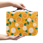 Cute Orange Fruit Pattern Print Leather Bible Cover