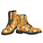 Cute Orange Fruit Pattern Print Backpack