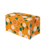 Cute Orange Fruit Pattern Print Leather Tissue Box Cover