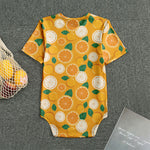 Cute Orange Fruit Pattern Print Men's Bodysuit