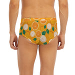Cute Orange Fruit Pattern Print Men's Briefs