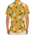 Cute Orange Fruit Pattern Print Men's Deep V-Neck Shirt