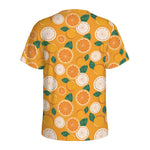 Cute Orange Fruit Pattern Print Men's Sports T-Shirt