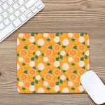 Cute Orange Fruit Pattern Print Mouse Pad