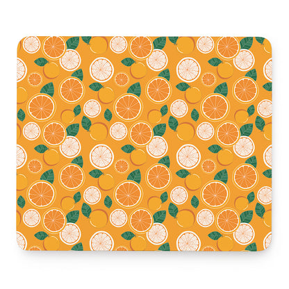 Cute Orange Fruit Pattern Print Mouse Pad