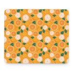 Cute Orange Fruit Pattern Print Mouse Pad