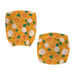 Cute Orange Fruit Pattern Print Office Chair Cover