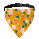 Cute Orange Fruit Pattern Print Over The Collar Dog Bandana