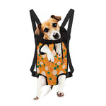 Cute Orange Fruit Pattern Print Pet Carrier Backpack