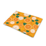 Cute Orange Fruit Pattern Print Pet Cooling Mat Cover