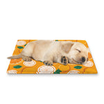 Cute Orange Fruit Pattern Print Pet Cooling Mat Cover